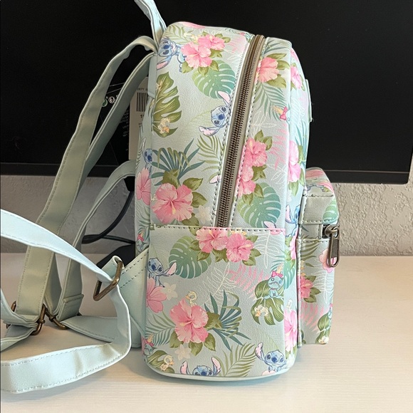 Disney Loungefly Stitch Floral Backpack - Picture 4 of 7